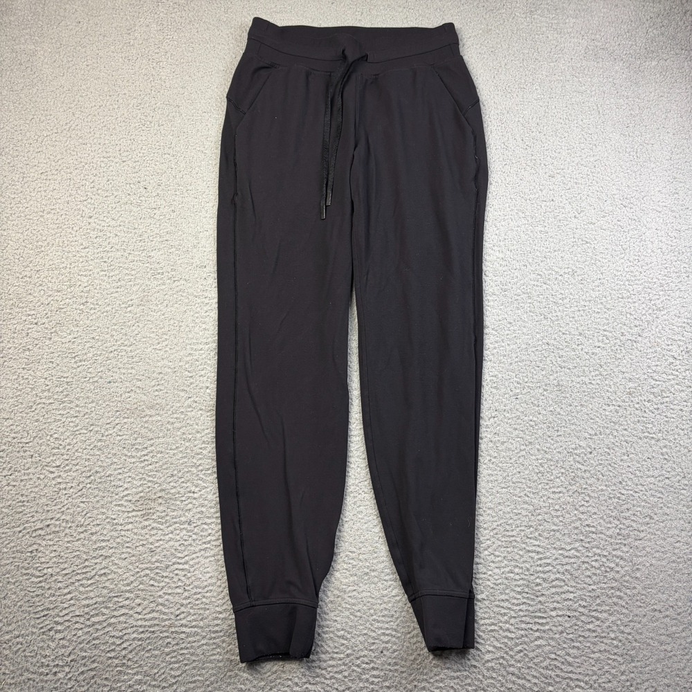Lululemon Women's Ready To Rulu Tapered Jogger Sweatpants Black Comfort Size 6